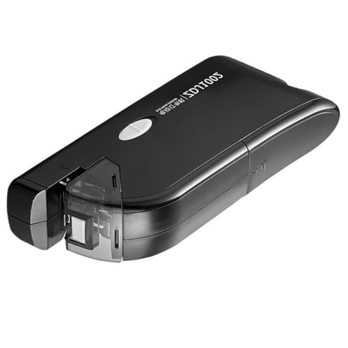 Grapadora eléctrica recargable, capacidad de 20 hojas, cable USB/alimentación de batería para reuniones, archivos, gestión de documentos, grapadora eléctrica portátil ABS