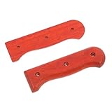 SHINEOFI Mango de Madera Roja para Cuchillo Repuesto Resistente para Cocina Accesorio Duradero para Mango DIY para Cuchillo de Chef Herramienta de Reparación