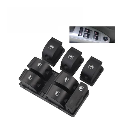 Bouton commande lève-vitre pour Audi A4 B6 B7 de 2000 à 2007 avec interrupteur principal 8E0959851B - 3