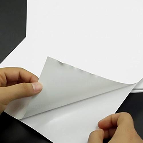 Papel Glossy Adesivo 115g A4 Branco Brilhante Resistente à Água Pacote com 20 folhas de Papel Fotogr