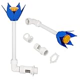 SubClap Pool Flower Fountain Swimming Pool Accessories, Small Waterfall Spray Water Fun Sprinklers Pool Decor for Summer, Sprinkler Aerates for Fresh Pool Water Fits 1.5' Threaded Pool Return Jets