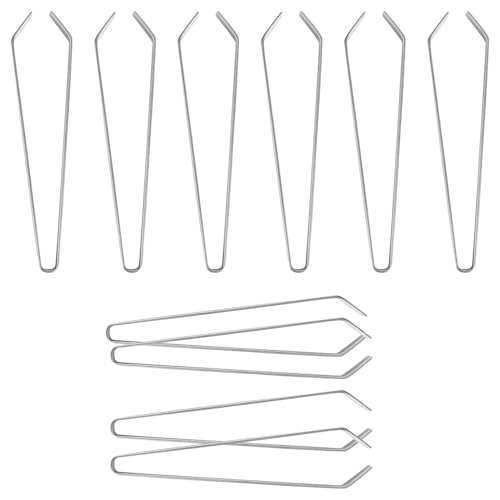 CIYODO 10 Pinzas de Acero Inoxidable para Deshuesar Pescado Extractor de Espinas de Pescado de Precisión Pinzas Planas para Cocina Doméstica y Restaurante Kit Multiusos para Eliminar