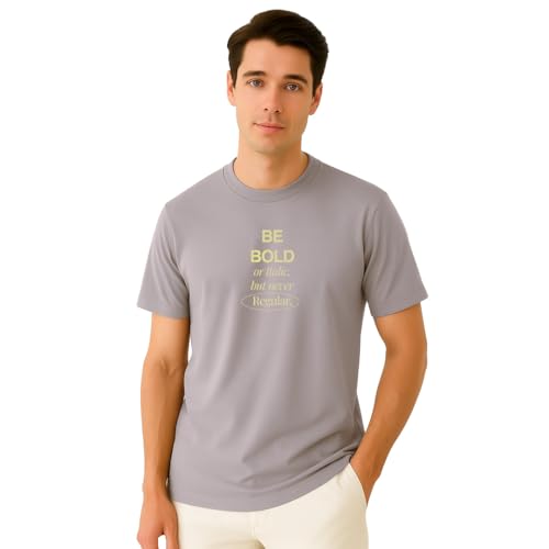 Image of Nobero Men's Regular Graphic Printed T-Shirt for Men | Soft Cotton | Classic Fit | Printed Casual Tshirt for Men