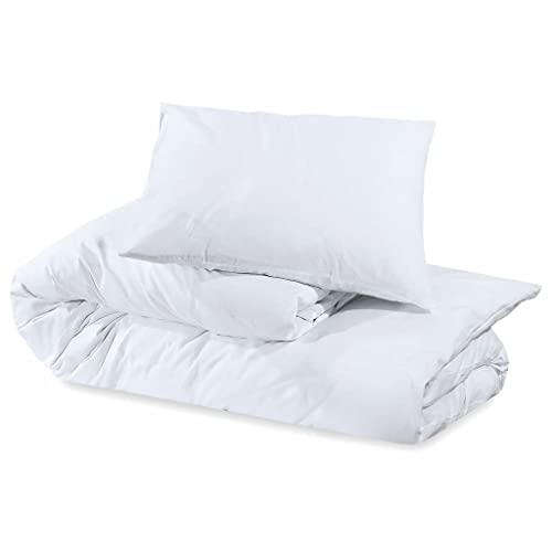 Housse de couette blanche microfibre durable et facile d'entretien - 6