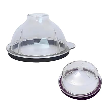 Mixer Grinder Lid Cap For Big Jar & Small Jar with Gasket Rubber Wet Jar Dome Lid Chutney Jar Dakan Suitable for All mixer Grinder 1 Ltr / 1.5 Ltr 400 ml 500 ml Combo (12.8 Cm / 9.02 Cm)