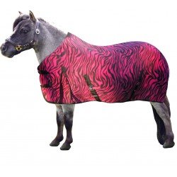 Small and Wee Pony Polar Fleece rug 2'9'' to 4'9'' (Pink Zebra, 3'6'') — image 1