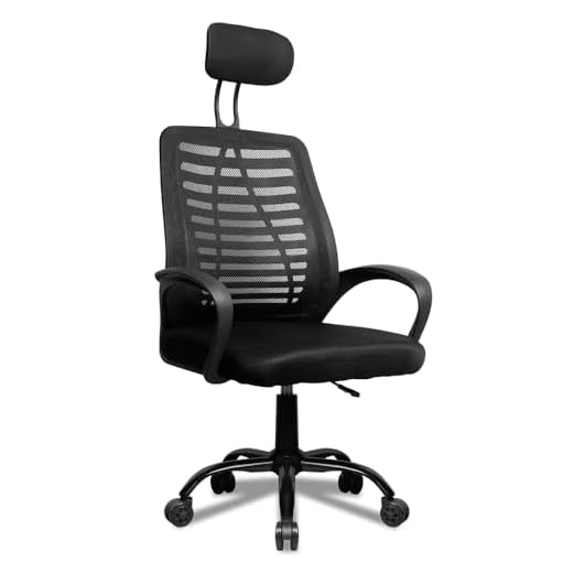 Cadeira de Escritório Secretária Giratória com Encosto Arco Confortável em Malha Respirável, Home Office, ZINNIA ALOE, PRETO, ZNO-ALOE-BK