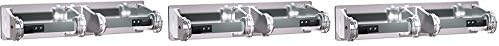 ASI 0715 Double Surface Mounted Toilet Tissue Holder, Chrome-Plated Steel (3-Pack)