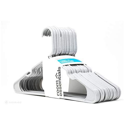 Room Essentials Plastic Adult Hangers - Grey - 18-count Cover