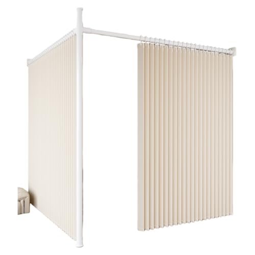 Amecke �p�[�e�[�V���� �˂����� �Ԏd�؂� �J�[�e�����[�� �L�k ���߉\ ���ς莮 ���t���ȒP �H��s�v ��j��ݒu ����p ���u�[�X �h�� �h�� �J�[�e���|�[�� 2.1-3.1m (�x�[�W��,�y�����̉��_�F0.9�`1.5���[�g���A1.6�`2