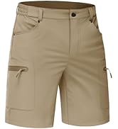 TACVASEN Men's Hiking Cargo Shorts 10" Quick Dry Lightweight Casual Summer Outdoor Golf Shorts wi...