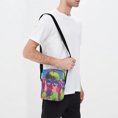 KLL Cool Boy Dopamine Color mens messenger bag crossbody Vegan Leather cross body bag Casual Shoulder Handbag 7