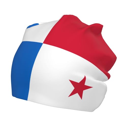 Flag of Panama Children Hip Hop Knitted Hat Kids Elastic Leisure Knit Cap Warm Sleep Beanies Black