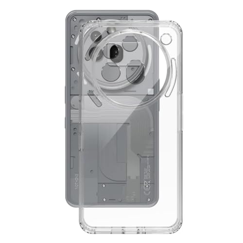 Image of NISHTECH for Nothing Phone 3A Pro 5G 2025 Premium Transparent Hybrid Soft Slim Dust Proof Back Case Cover with Camera Protection