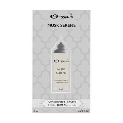 Image of Ossa Musk Serene Concentrated Perfume 6ml | Alcohol Free Roll On Attar For Men And Women | Premium Long Lasting Unisex Fragrance With Bergamot & Cedarwood | Top-Notch Scent for Everyday Experiences