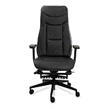 Chill Chair – Deep Tissue Massage Office Chair – Elegant and Timeless Black Office Chair – Reclining Office Chairs to Boost Comfort & Productivity