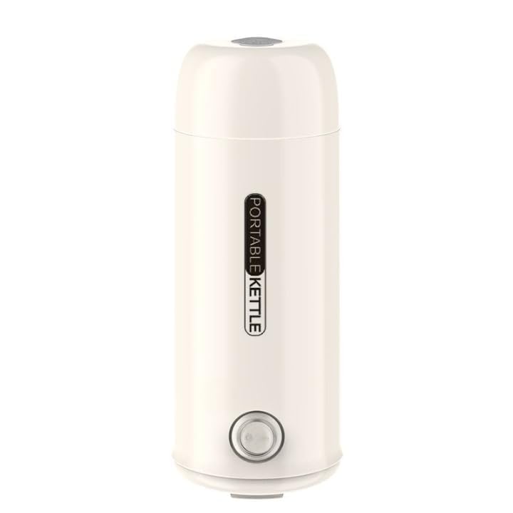 FreshDcart Portable Electric Kettle 400ml | Steel Travel Water Boiler Inner | Fast Boiling Electric Tea & Coffee Kettle | Leakproof Mini Hot Water Bottle for Office, Home & Travel | White Pack of 1-image-4