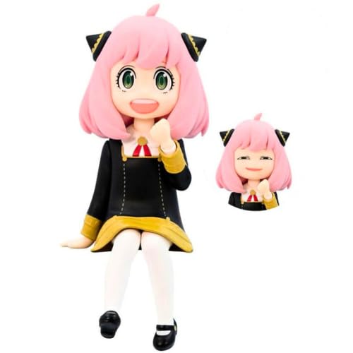 Blue Aura Spy x Family Anya Forger Action Figure 13Cm PVC Anime Figurine Collectible Model Doll Toys (Anya Sitting) (B0C3XWLDZQ) Amazon Price History, Amazon Price Tracker