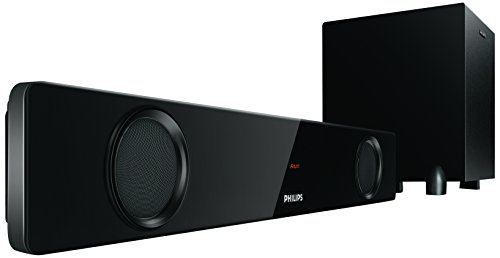 Image of Philips HTL1041 /94 2.1 Channel Wired Subwoofer Bluetooth FM Tuner (Black)