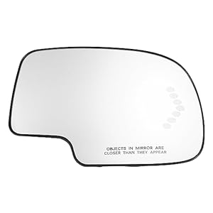 X AUTOHAUX Car Right Rearview Heated Glass for Chevy Silverado Avalanche Suburban for GMC Sierra 1500 2500 2003-2006