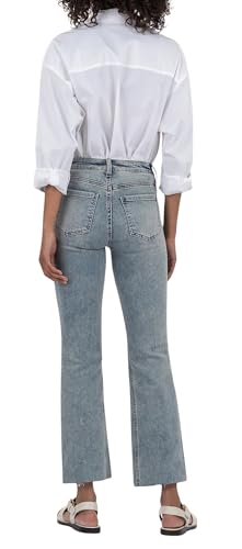 KUT from the Kloth Women's Kelsey High-Rise Fab Ab Ankle Flare-nset Leg2