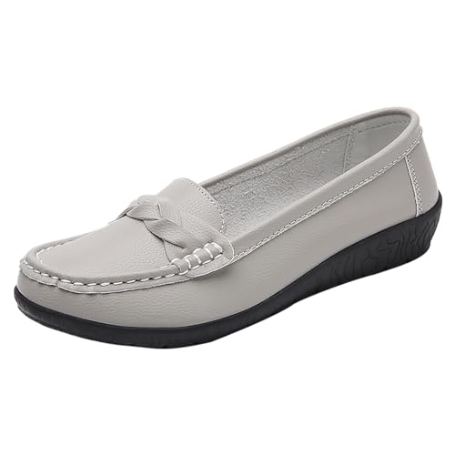 Zapatos planos de mujer de verano cómodos con suelas suaves de piel