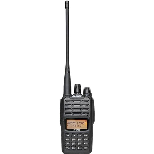 Emisora de Radio portátil VHF/UHF Alinco DJ-VX-50-HE, Doble Banda, Pantalla Multicolor, VOX, DTMF, CTCSS-DCS, Radio FM, IP67 Resistente al Agua