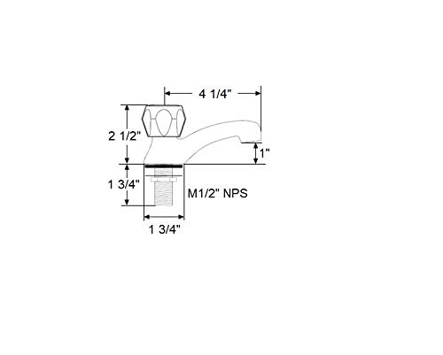 Scandvik 10050P Standard Family Basin Tap #TOP2