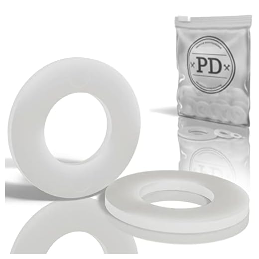 50xM8 Arandelas de plástico de 50 piezas PA/arandelas de nylon, color natural (Nailon, M 8)