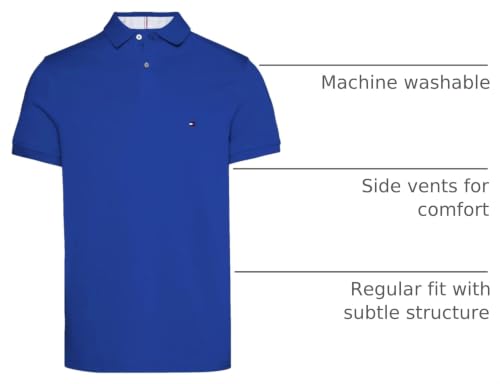 Image of Tommy Hilfiger Men's Short Sleeve Cotton Pique Polo Shirt in Regular Fit 2024 Collection