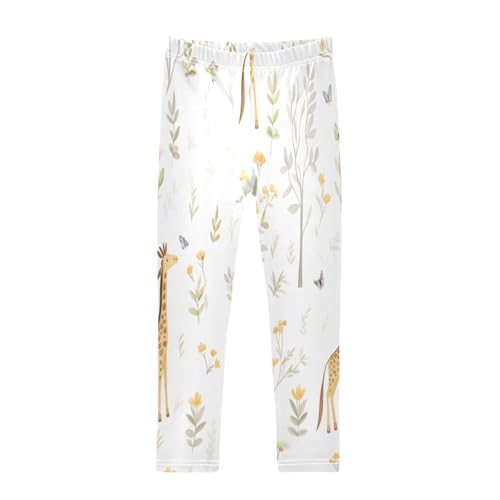 Toddler Girls Leggings Printed Yoga Pants Leggings Butterfly Giraffe for Kids
