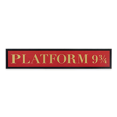 Platform 9 3/4 Harry Potter plaque en bois décoration salle de cinéma