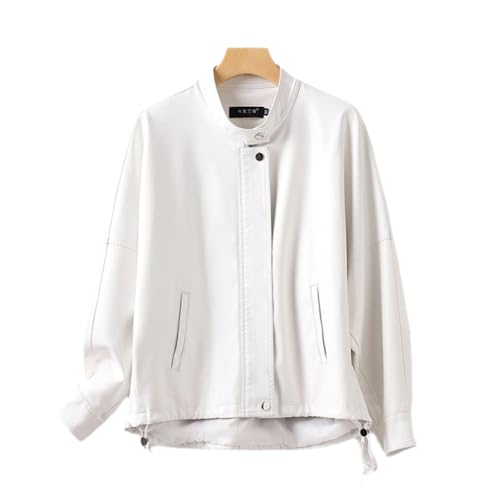 美品S'YTE★ラムスキンレザーシングルライダースジャケット　ホワイト 美品S´YTE☆ラムスキンレザーシングルライダースジャケット ホワイト