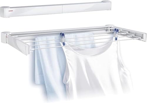 Leifheit Séchoir mural Telegant 30 Protect, sèche Linge dépliable avec