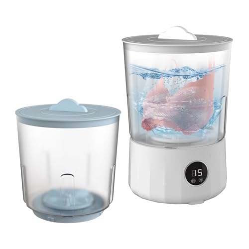 Lavadora de ropa - Lavadora recargable de 1,5 L para viajes, camping con modos min, tecnología de lavado de manos para lavado rápido y profundo, apartamento, duerme