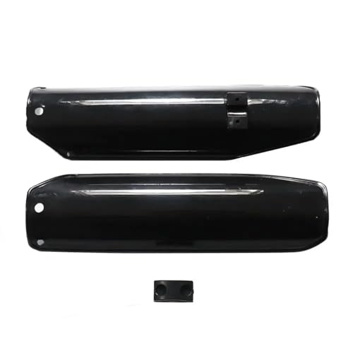 Protège-fourche avant Pit Bike 110cc anti-choc et curseur plastique haute résistance noir