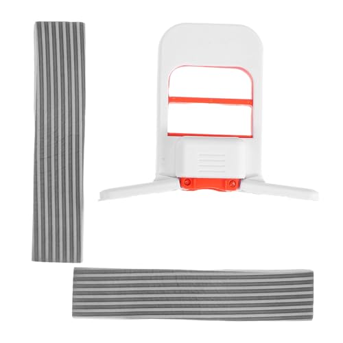 GLEAVI Mini Balai de Bureau Pliable Essorage Automatique Éponge Absorbante et 2 Têtes de Rechange Balai Portable pour Plan de Travail la Cuisine et Nettoyage de Surface Compact et