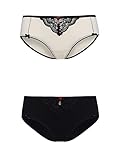 Vive Maria Lovely Damen Panty-Set schwarz/Creme, Größe:S