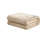 TEMKIN W Electric Blanket 220V Heated Throw Blanket Flannel Blanket Mattress 3 Heat Settings Winter Body Warmer Y (Color : Khaki, Size : 180x150cm)