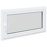 vidaXL Finestra per Soffitta RISOR 110 x 70 cm PVC e Vetro Bianco, Solaio, Isolamento Termico Moderno, Finestre Energy Efficient, Fissaggi in Vetro PVC Silenziati