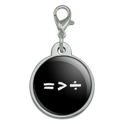 Graphics & More Equality Math Chrome Plated Metal Pet Dog Cat ID Tag - Small