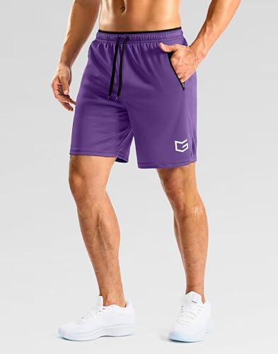 Image of G Gradual Men's Gym Workout Shorts Zipper Pockets 5 inch / 7 inch Quick Dry Breathable Runing Athletic Short for Men