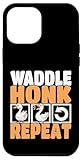 Fácil instalación Goose Waddle Bocin Repite Divertido Humor de Gansos Carcasa para iPhone 12 Pro MAX