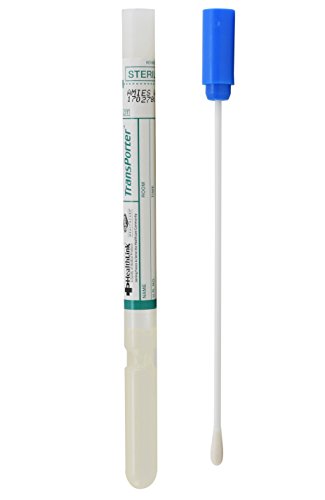 Transport Swab with Amies Gel, Plastic Shaft with Rayon Tip, Single, 50 per Box, by Healthlink