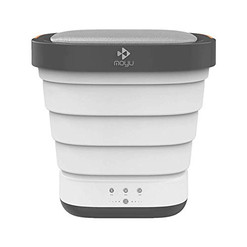 MMEI Tragbare Mini-Faltkleidung Waschmaschine, Eimer Automatische Heimreise Selbstfahrende Tour Unterwäsche Faltbare Waschmaschine und Trockner, Weiß