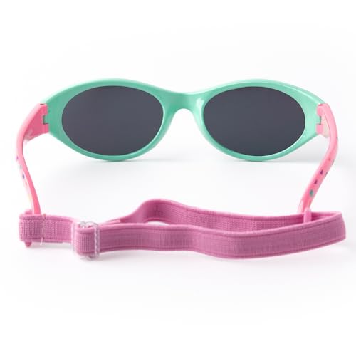 Kiddus Sunglasses for Girl Boy. From 2 years. UV Protection UV400. Made of Rubber. BPA Free. Adjustable and Detachable Band4