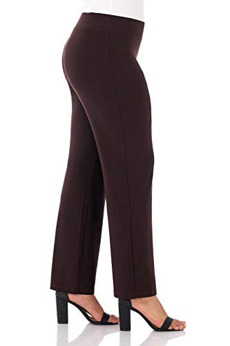 Rekucci Travel in Style Curvy Woman Classic Soft Knit Straight Leg Plus Size Pant2