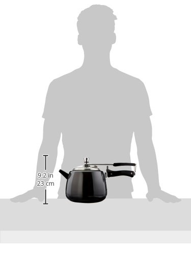 Hawkins Contura Black 4 Litre Pressure Cooker, Hard Anodised Cooker, Handi Cooker, Black (CB40) - Image 12