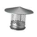 4'' Inch Round Roof Vent Cap Galvanized Steel for All Weather Conditions Top Round The Pipe with Rubber for Perfect Insulation Vent Cover