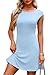 OFEEFAN Womens Summer Dresses 2026 Graduation Homecoming Clothing Mini Formal Club Cocktail Blue M
